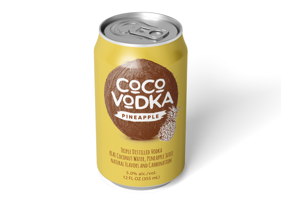 coco vodka pineapple front can